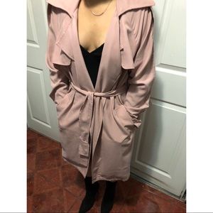 Mauve trench coat from Forever 21